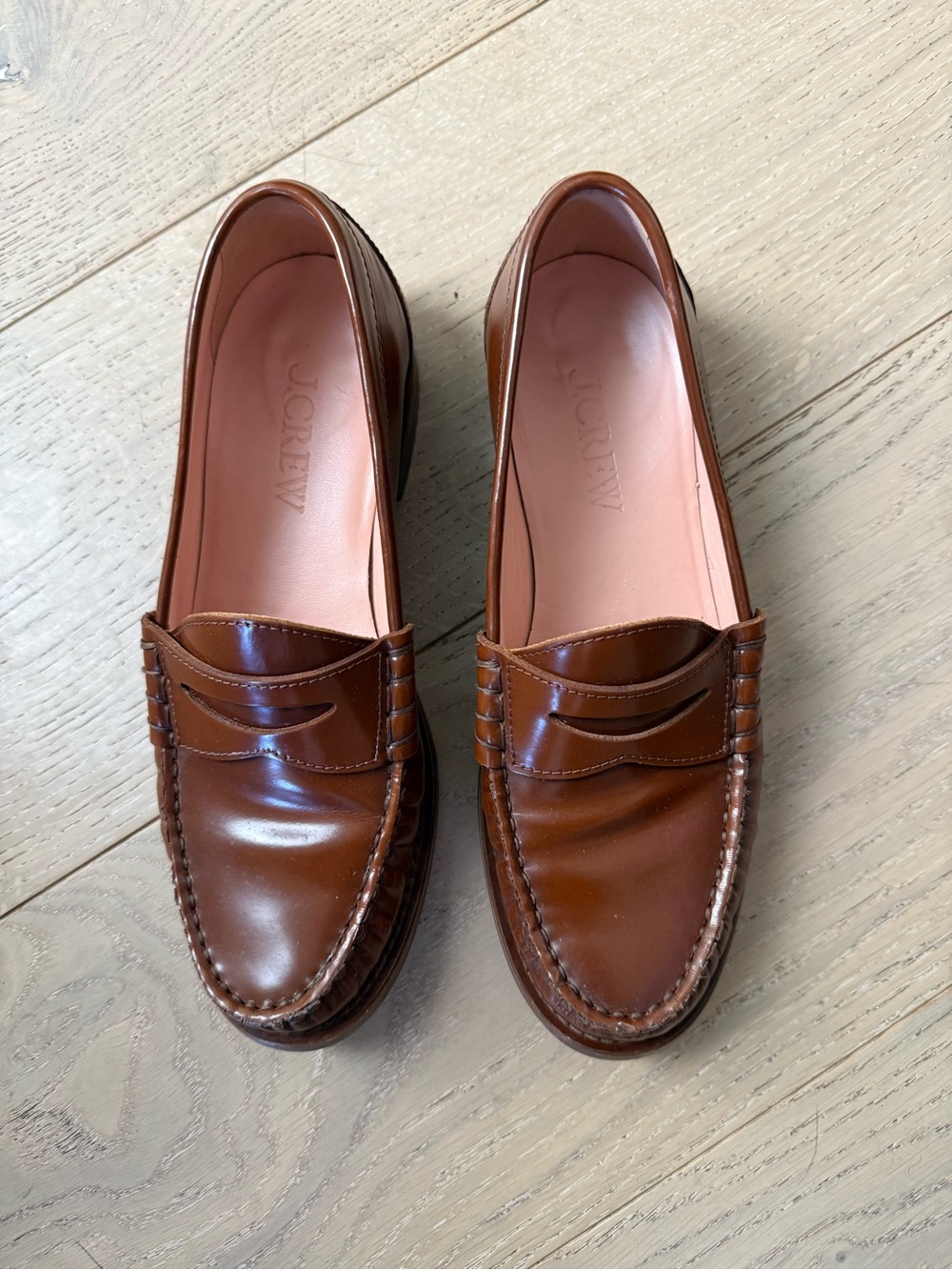 J. Crew Winona penny loafers in spazzolato leather - Picture 2 of 10